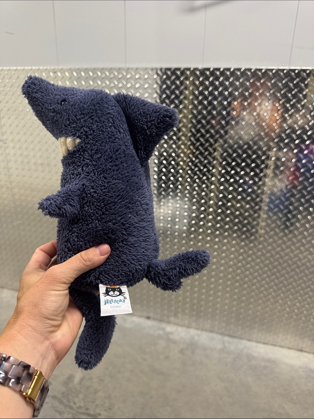 Jellycat- Rare, Retired Design.  Toothy Shark 12” - Picture 3 of 4